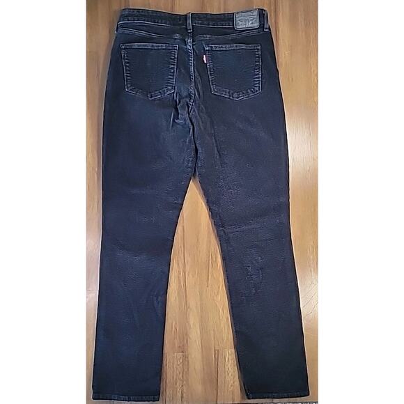 Levi’s Women’s Size 30 Black Mid‑Rise Skinny Corduroy Ankle Jeans – EUC - Picture 3 of 8
